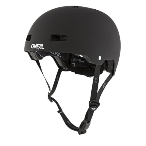 O'NEAL | Mountainbike-Helm | Enduro All-Mountain | Lüftungsöffnungen zur Belüftung & Kühlung, Größenverstellsystem, Zone Flex-Technologie| Helmet Dirt Lid ZF Solid | Erwachsene | Schwarz| Größe L XL