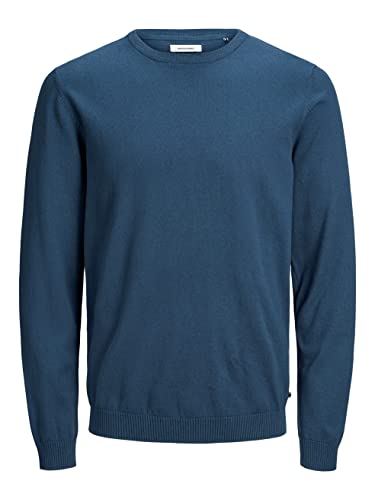 JACK & JONES Herren JJEBASIC Knit Crew Neck NOOS 12137190, Insignia Blue, XXXL