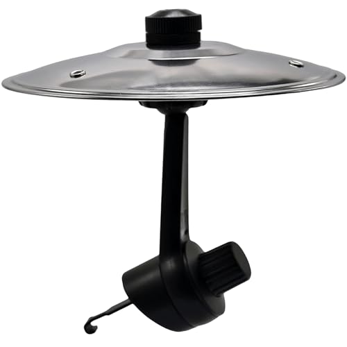 Car Crash Cymbal, Car Crash Cymbal Air Vent, Car Drum Cymbal Air Vent, Easy Clip-On Mini Cymbal for Music Lovers, Compact Durable Car Accessory, Easy Installation and Rugged (Silver)