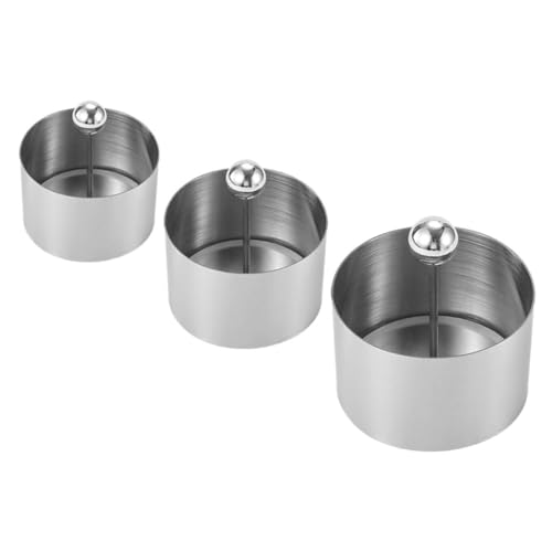 PHENOFICE Edelstahlformen Für Kaltgerichte Platzierungsformen Für Kaltgerichte Runder Küchenformer Aus Edelstahl