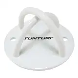 Tunturi Wandhaken 12 cm für Suspension Trainer, Sling Trainer Decken-Haken aus Stahl für bis zu 200 kg, Weiß