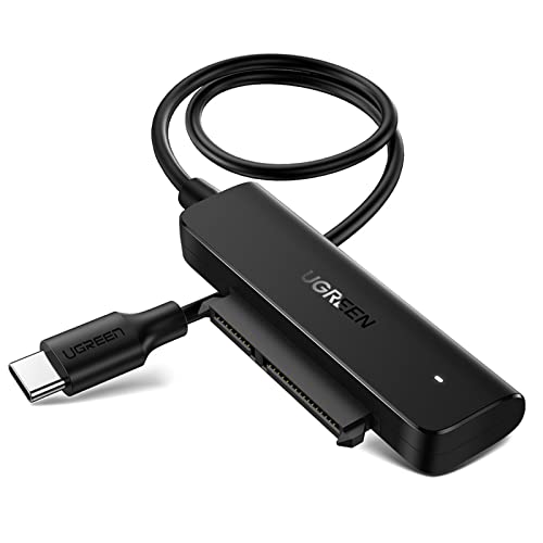 UGREEN USB C SATA Adapter für 2,5 Zoll SSD und HDD Festplatten Adapter USB 3.1 auf SATA III Typ C SATA Kabel Thunderbolt 3 kompatibel UASP Unterstützung für MacBook Pro, MacBook Air, Mac Mini usw