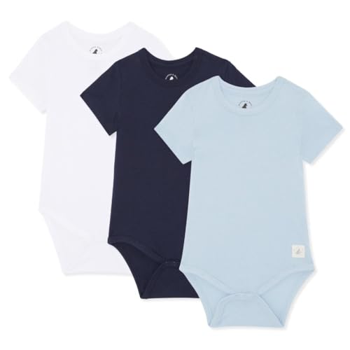 Bramble & Bear (3er-Pack) kurzärmelige Baby-Westen – Unisex Baby-Westen aus Bio-Baumwolle für 0 bis 3 Jahre – bequeme Baby-Bodys für Jungen und Mädchen – weich, gemütlich, süß