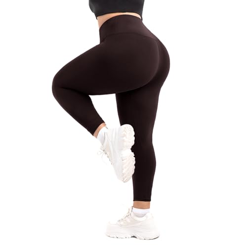 SINOPHANT Leggings Damen High Waist Große Größen, Sport Leggings Damen für Gym Outdoor 3XL