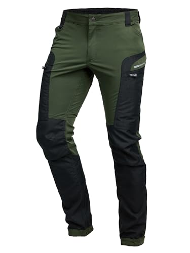 PUMA Workwear Pro-One Adventure Outdoor Wanderhose Herren - Ideal zum Klettern, Bergsteigen, Parkour und mehr – flexibel, verstärkt & strapazierfähig - Outdoor Hosen für Herren - Oliv - L