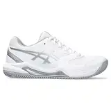 ASICS Damen Gel-Dedicate 8 Clay Sneaker, White/Pure Silver, 40.5 EU