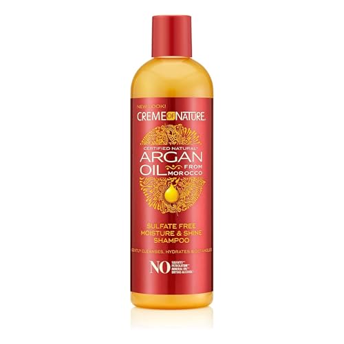 Creme of Nature Arganöl Sulfatfreies Feuchtigkeits- und Glanzshampoo, 350 ml