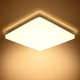 AVANLO LED Deckenleuchte 20W, 3000k Deckenlampe LED Panel, Küchenlampe 2000LM, Wohnzimmerlampe Badezimmer Lampe, Deckenleuchte Keine einstellbare Farbtemperatur