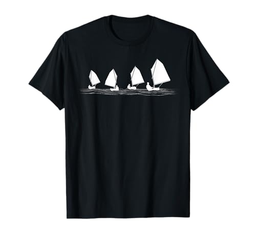 Dinghy Boot Opti Segeln Rennen T-Shirt