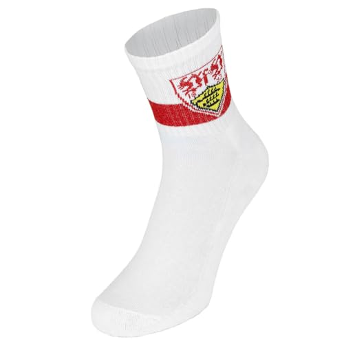 JAKO VfB Stuttgart Sport Socks Socken 1Paar (DE/NL/SE/PL, Numerisch, 35, 38, Regular, Regular, white)