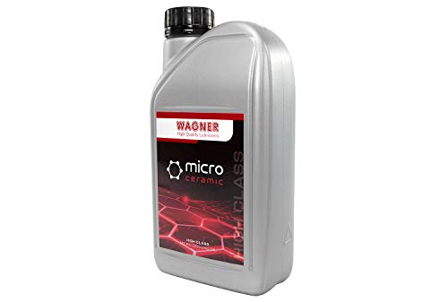 WAGNER Universal Micro-Ceramic Oil Schmierölzusatz | Getriebeöl Zusatz für Reibungsreduzierung & Verschleißschutz | Motorenöl Additiv als Schmierstoff für übliche Motoren- & Getriebeöl | 1Liter