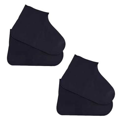 4 Stück Wasserdichte überschuhe,Schuhüberzieher,Wasserdicht,überzieher Schuhe,Regenschutz,Regenüberzieher,Wiederverwendbare,Regenüberschuhe,Schuhschutzüberzüge,für Männer und Frauen,Regen,34-40