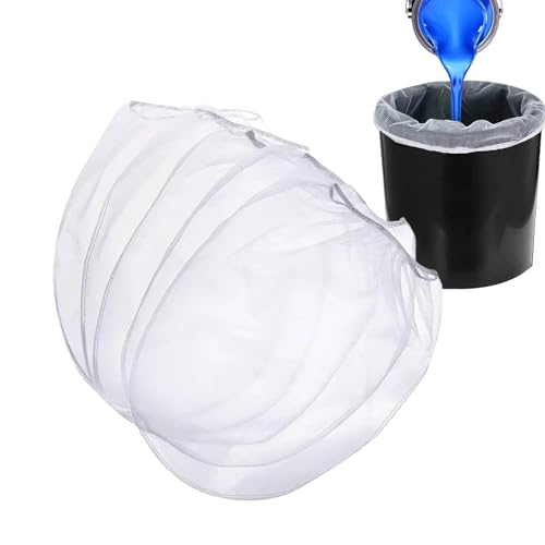 Nylon-Filterbeutel für Malerei, Filterbeutel, Netzbeutel | Filterbeutel mit elastischer Öffnung für Malerei, Harz, Gartenarbeit, wiederverwendbare Feinmaschifffilter für zu Hause, 2 Gallonen, Se