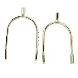 ZASCHMOY Ultra-differenzierte Verchromte Sporen für Junge Mädchen Frauen Reites Schmale Zinklegierung Sporen mit Chrom-Messing Rowels Stylish Silber Design (Gold)
