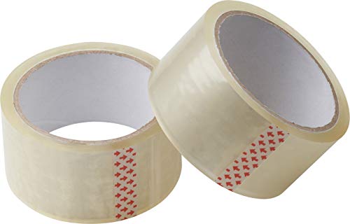 Meister Klebeband 45 m x 48 mm - transparent - 2er Set - für Päckchen, Umzugs-Kartons und Verpackung -zuverlässiger Verschluss - gute Klebkraft / Paketband / Packband / Paketklebeband / Kleberolle / 4241110