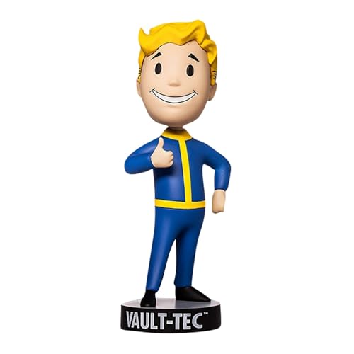 Fall_Out Bobblehead Vault Boy Desktop-Dekorationen, Merchandise, Gewölbe, Vault-Junge,Fall-Out Serie, Desktop-Ornamentfiguren,Anti-Fade Wackelpuppe Fallouts Sammlerstücke für Spiel Liebhaber (A)