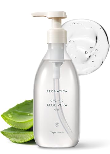 AROMATICA Bio/Beruhigendes Aloe Vera Gel 300ml, beruhigend, kühlend, feuchtigkeitsspendend, vegan, verifiziert von EWG