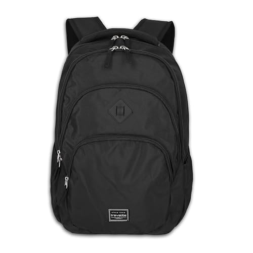 Travelite Handgepäck Rucksack, Laptop Rucksack 15,6 Zoll, BASICS, Daypack, Tagesrucksack mit vielen Fächern, 45 cm, 22 Liter