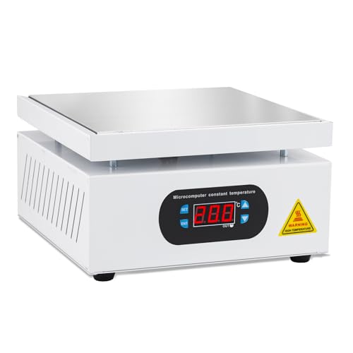 YUCHENGTECH Lötstation Heizplatte 200x200mm Lötheizplatte 700W LCD Elektronische Heizplatte für Elektronische Reparatur, Heimwerker, Labor 0-400℃ Einstellbar