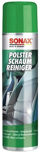 SONAX PolsterSchaumReiniger (400 ml) entfernt fasertief selbst hartnäckige Verschmutzungen aus Polstern, Teppichen und anderen Geweben | Art-Nr. 03062000