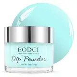 1 Oz/28g Dipping Powder Nails Set, Eodci Dip Pulver Nagel Starter Kit Hellblau Dipping Powder Acryl Nail Puder Glitzer Powder für Nails Art Maniküre DIY Salon