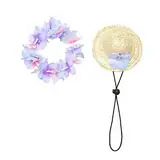 OFFSCH Hundehut-Kranz-Set Für Große Hunde – Bequemes Polyester Foto-Party-Accessoire Strandurlaub Katze Haustierurlaub