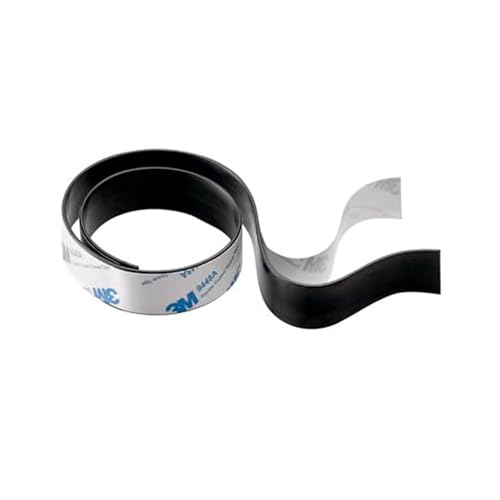 Magnetband, selbstklebend, 2500 x 19 mm, 80 g/cm², Metall, schwarz zuschneidbarer Magnetstreifen Magnetklebeband für Schule & Haushalt, Werkstatt uvm. Artikel 9100026