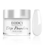 EODCI 28g Dipping Powder, Durchsichtig Dipping Nagelpulver, Dip Pulver Nagel Dipping Puder French Nagelkunst Serie Maniküre für Salon DIY & Hause Nagelpuder Spiegelpulver