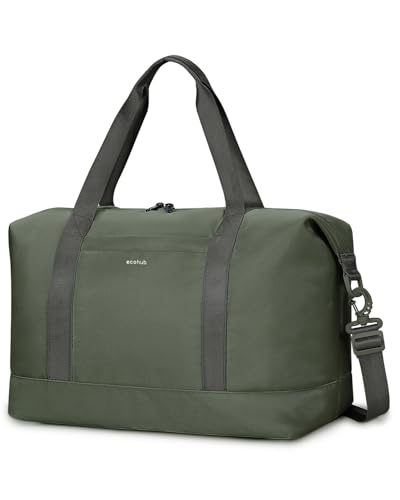 ECOHUB 20L Ryanair Handgepäck 40x20x25, Handgepäck Tasche für Flugzeug, Faltbare Reisetasche Mit Abnehmbar Nass-Tasche, Ryan Airlines Bag 40x20x25, Weekender Damen Herren, Patent Anhängig(Grün)