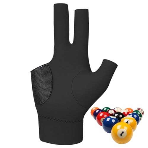 Billard-Handschuhe – Pool-Queue-Handschuhe, rutschfest Und DREI-Finger-Design | Vielseitiges Billardzubehör, Ideal Für Linke Oder Rechte Spieler Bei Billardwettbewerben