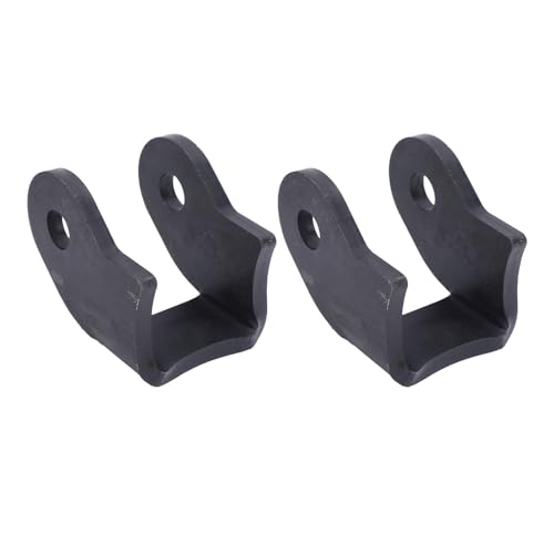 CHEOTIME 1 Pair Weld On Shock Bracket Steel Enhanced Performance Curved Car Axle Shock Mount for Off Road Trailer Sedan