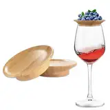 GZEINB Weinglas Topper Set,2 Stück Charcuterie Brett Topper für Weingläser, für Vorspeisen und Desserts,Ideal für Zuhause,Restaurants und Bars Praktisches Zubehör für stilvolles Servieren