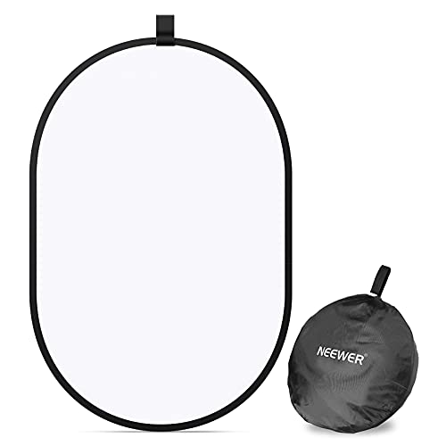 Neewer Fotografie Lichtstudio Reflektor Pop-Out Faltbarer Diffusor Weiche Disc Ring mit Tragetasche für Studio und Portrait Outdoor Fotografie Produkt Videoaufnahme (23,6 x 35 Zoll)