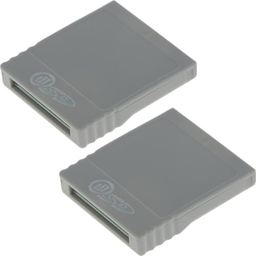 ZHUROUPU SD Memory Card Stick Kartenleser Adapter für Nintendo Wii für NGC, SD Flash Speicherkarte für Nintendo Game Cube Konsole Ersatz, Mini Memory Card Stick für NGC Spiel (2Pcs)