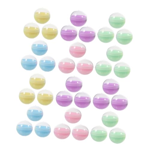 MAGICLULU 100st -Schale in Macaron-Farbe Verkaufsautomat Für Kapselspielzeug Klare Bälle Spielzeugautomat Groß Kaugummiautomat Füllt Plastikbälle Nach Kapselautomat Pp