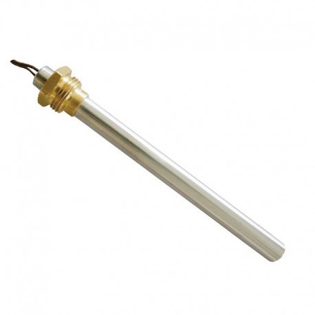 Glühkerze, Zündwiderstand L. 140-150 mm Durchmesser 9,5 mm, 350 Watt für Pelletöfen MCZ, Rot