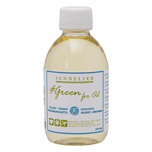 Sennelier Green for Oil Solvent-Free Thinner, 250ml (10-135201-250)