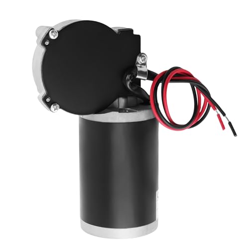 maXpeedingrods 24V DC Getriebemotor 45W, Scheibenwischermotor, Hohen Drehmoment Elektrischer Synchroner Zahnrad mit Linkem Getriebe für Torantrieb Fenster für Automatisch Tür Garage-Tisch