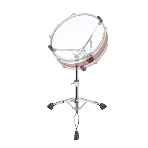 aleawol Snare Ständer, Snare Drum Ständer Höhenverstellbarer 40-55cm, Verstellbarer Winkel, Doppelstrebig Trommel Ständer für 25-38cm Snares Handpan Dumme Trommeln Stahlzungentrommeln