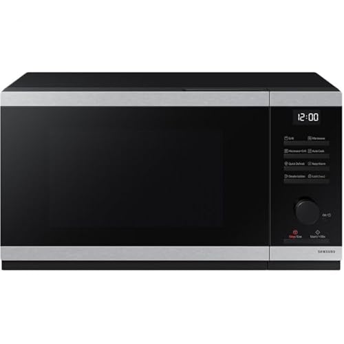 Grill microwave oven with ceramic interior Samsung MG23DG4524ATE2, 23 l, Tact & Dial, Black