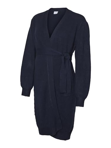 MAMALICIOUS Damen Mlannie L/S Cardigan A., Navy Blazer, S