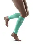 CEP - THE RUN COMPRESSION CALF SLEEVES für Damen | Stulpen für die Beine | Beinlinge in ocean zur effektiven Muskelaktivierung der Wade | Gr. IV | L