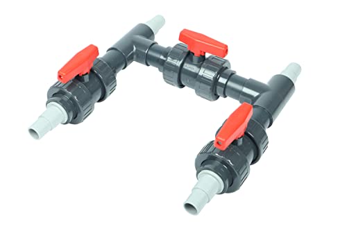 Wacredo Wärmepumpen Anschluss-Set Ø 50 mm Bypass Anschluss Set Solar Heizung Pool | Schwimmbad | Pool-Wärmepumpen | Solarheizung | Steuerung der Wasserzufuhr für eine optimale Temperaturregulierung