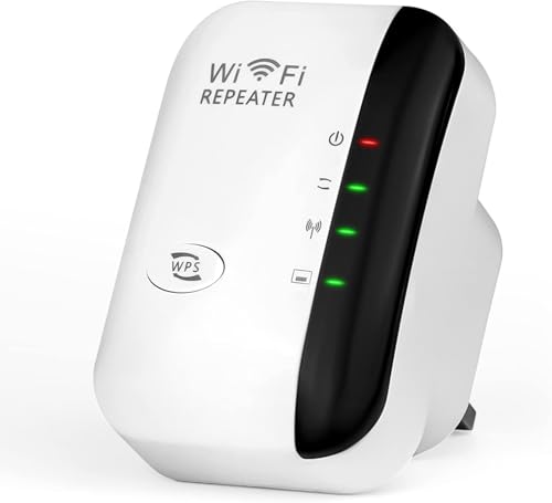 WLAN Verstärker Repeater Internet Verstärker für zu Hause, Unterstützt Ethernet-Port, WPS, Repeater/AP Modus, Kompatibel zu Allen WLAN Geräten, 300Mbit/s 2.4GHz, GP-Z4P22
