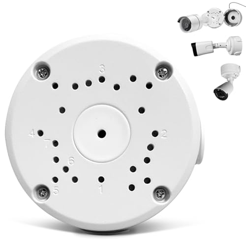 (Kamera-Anschlussdose) wasserdichte Anschlussdose für Überwachungskamera, Überwachungskamera-Montagebox, Universal Abzweigdose für Bullet Überwachungskamera, Metall Aluminium, Junction Box (1 Pack)