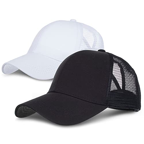 Basecap Damen Kappe Sommer aus Mesh Pferdeschwanz Cap Baseballmütze Schnell Trocknend | Atmungsaktiv | Leichte Sonnenschutz Kappe Verstellbare Baseball Cap Damen Freizeit Kappe