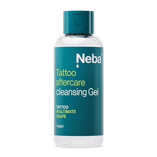 Neba - Tattoo-Waschgel - Reinigung der tätowierten Haut - Frisches Tattoo, Tätowierung - After Care Soap, Cleaning Gel, Seife - Duschbad, Pflegedusche, Duschgel - Körperpflege - 100 ml