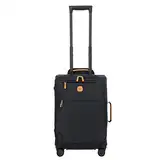 Bric's Erweiterbarer Cabin Trolley, X-Collection, Handgepäckkoffer mit 4 Doppelrädern, Strapazierfähig und Ultraleicht, Größe: 36x55x23 cm, Ozeanblau