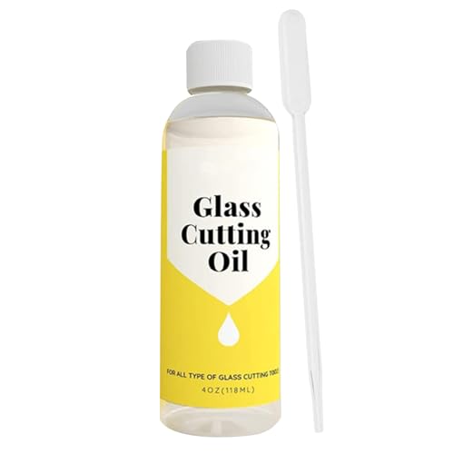 Glasschneidöl 120 Ml - Professionelles Glasschneider -Werkzeug Schmiermittel Für Spiegel Und Fensterhandwerk - Präzisionshandwerksangebot Für Kunstprojekte, Glasformung, Schneidwerkzeuge Und Gerä