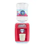 Mini Wasserspender mit Licht, Simulation Wasserspender Spielzeug Niedlichen Cartoon Mini Trinkbrunnen für Home Office Student Wohnheim Kinder Geschenk, Rot